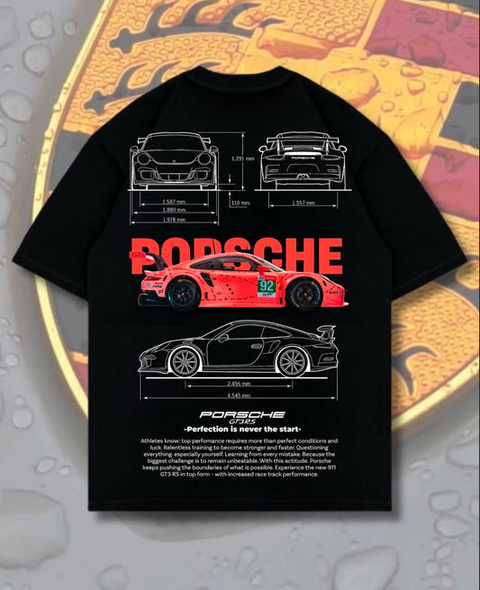 Porsche GT3 RS Blueprint Tee - Warmsouls