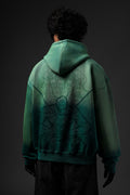 Shadow Oni Stitch Oversized Hoodie - Warmsouls