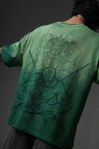 Shadow Oni Stitch Oversized T-Shirt - Warmsouls