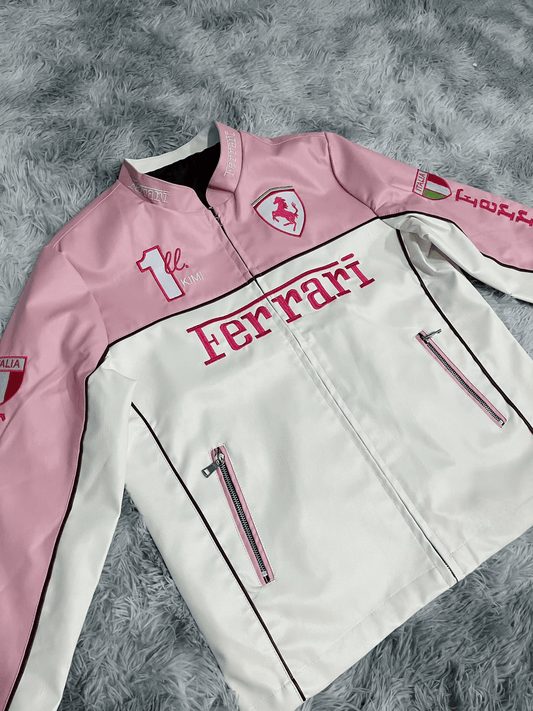 WarmSouls Premium Leather Jacket Pink - Warmsouls